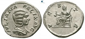 Julia Domna AD 193-217. Struck AD 211-215. Rome. Denarius AR