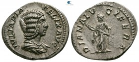 Julia Domna, wife of Septimius Severus AD 193-217. Struck circa AD 211-217. Rome. Denarius AR