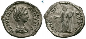 Plautilla AD 202-205. Struck under Septimius Severus and Caracalla, AD 202-203. Rome. Denarius AR