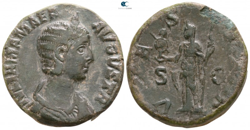 Julia Mamaea AD 225-235. Struck AD 226. Rome
Sestertius Æ

27mm., 17,50g.

...