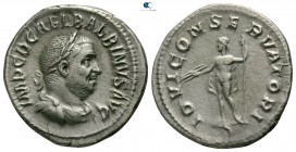 Balbinus AD 238. Struck May-July AD 238. Rome. Denarius AR