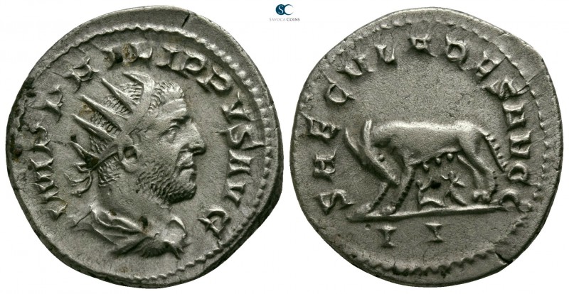 Philip I Arab AD 244-249. Struck AD 248. Rome
Antoninianus AR

21mm., 3,83g....