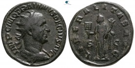 Trajanus Decius AD 249-251. Rome. Dupondius Æ
