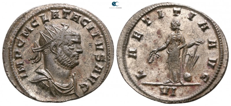 Tacitus AD 275-276. Struck AD 276. Siscia
Antoninianus Æ silvered

22mm., 3,7...
