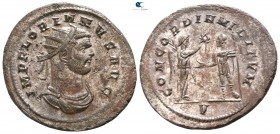 Florianus AD 276. Rome. Antoninianus Æ silvered