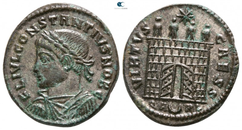 Constantius II as Caesar AD 324-337. Struck AD 325-326. Arles
Follis Æ

18mm....