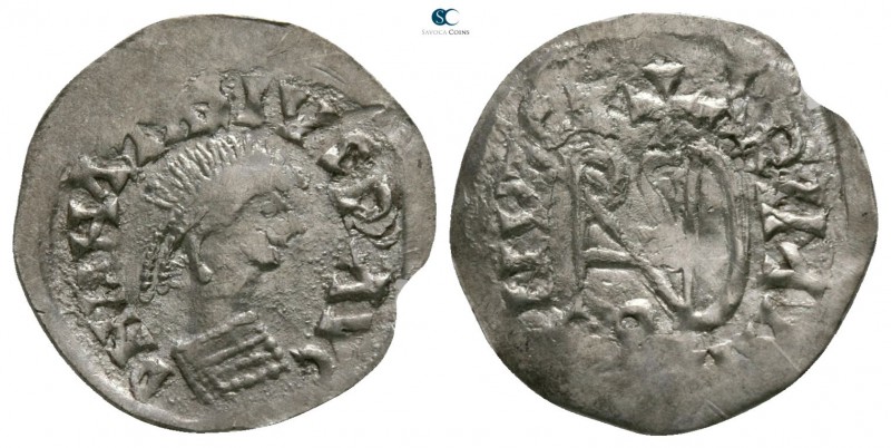 The Gepids. Sirmium AD 489-526. Pseudo-imperial coinage.
Quarter Siliqua AR

...