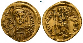 Zeno, second reign AD 476-491. Constantinople. 1st officina. Solidus AV