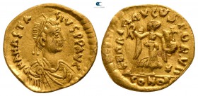 Anastasius I AD 491-518. Constantinople. Tremissis AV