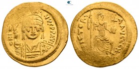 Justin II AD 565-578. Constantinople, 8th officina. Solidus AV
