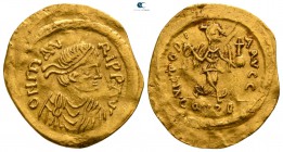 Maurice Tiberius AD 582-602. Struck AD 583-602. Constantinople. Semissis AV