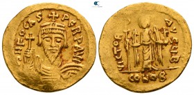 Phocas. AD 602-610. Struck AD 604-607. Constantinople. 2nd officina. Solidus AV