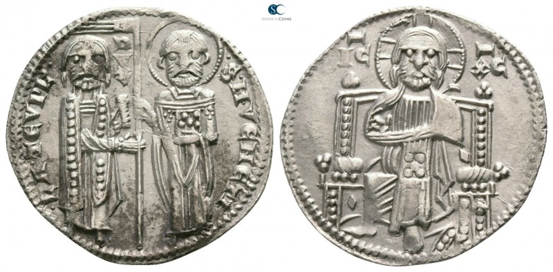 Lorenzo Tiepolo AD 1268-1275. Venice
Grosso AR

18mm., 2,14g.

Christ seate...