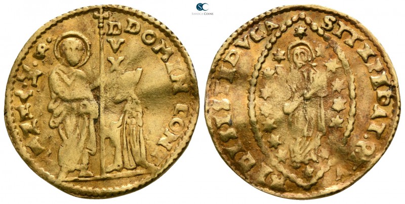 Domenico Contarini AD 1570-1577. Uncertain mint
Zecchino AV

21mm., 2,09g.
...