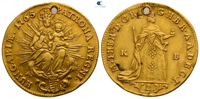 Hungary. Kremnitz. Maria Theresia AD 1740-1780.
2 Ducat AV

23mm., 6,89g.

...
