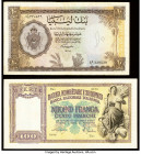 Albania Banca Nazionale, Italian Occupation 100 Franga ND (1940) Pick 8 Very Fine; Libya Bank of Libya 10 Pounds 1963 / AH1382 Pick 27 Very Fine. 

HI...