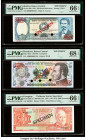 Bolivia Banco Central 500 Pesos Bolivianos 1.6.1981 Pick 166s Specimen PMG Gem Uncirculated 66 EPQ; Honduras Banco Central de Honduras 5 Lempiras 8.5....