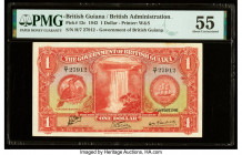 British Guiana Government of British Guiana 1 Dollar 1.1.1942 Pick 12c PMG About Uncirculated 55. 

HID09801242017

© 2022 Heritage Auctions | All Rig...