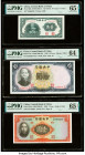 China Central Bank of China Group Lot of 7 Graded Examples PMG Gem Uncirculated 65 EPQ (3); Choice Uncirculated 64 EPQ; Choice Uncirculated 64; Choice...