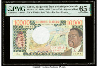 Gabon Banque des Etats de l'Afrique Centrale 10,000 Francs ND (1974) Pick 5a PMG Gem Uncirculated 65 EPQ. 

HID09801242017

© 2022 Heritage Auctions |...