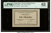 Guadeloupe French Administration 1 Franc 18.8.1884 Pick UNL PMG Choice Uncirculated 63. 

HID09801242017

© 2022 Heritage Auctions | All Rights Reserv...