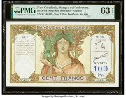 New Caledonia Banque de l'Indochine, Noumea 100 Francs ND (1963) Pick 42e PMG Choice Uncirculated 63 EPQ. 

HID09801242017

© 2022 Heritage Auctions |...