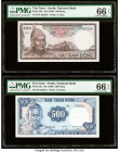 South Vietnam National Bank of Viet Nam 200; 500 Dong ND (1966) Pick 20b; 23a Two Examples PMG Gem Uncirculated 66 EPQ (2). 

HID09801242017

© 2022 H...