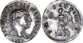TRAJAN (98-117)
Denier : La Victoire avançant à gauche tenant une couronne & une palme
 - TTB 45 (TTB++)
Assez Rare !


CO 242, RIC 60
ROME - A...