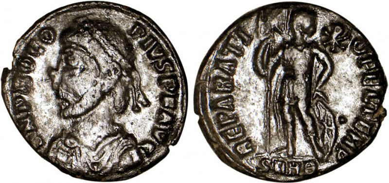 PROCOPE (365-366)
Centenionalis en bronze : Procope debout de face, la tête à d...