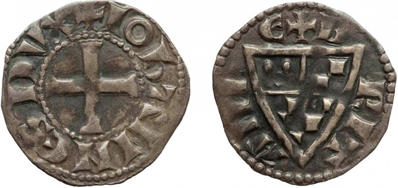 BRETAGNE, duché
Jean I le Roux (1237-1286) : Denier d'argent
 - TTB 35 (TTB)
...