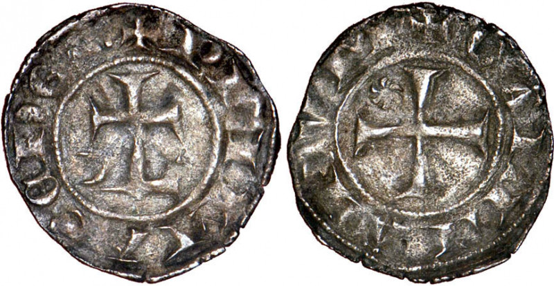 LYONNAIS
Archevêché, anonymes (vers 1260-1300) : Denier d'argent au soleil
 - ...