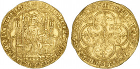 PHILIPPE VI de Valois (1328-1350)
Chaise d'or
 - TTB 40 (TTB+)
Très Rare !!


D 258, Fr# 269
 - OR - 

 -------------------------------------...