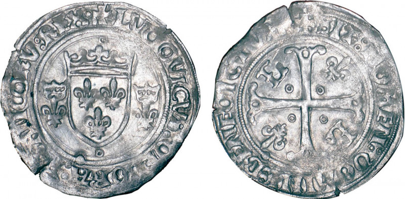 LOUIS XII le Père du peuple (1498-1514)
1/2 gros de Roi
 - TTB 35 (TTB)
Point...