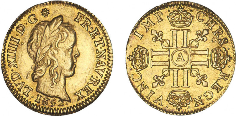 LOUIS XIV le Grand (1643-1715)
1/2 louis d'or à la croix & à la mèche longue
1...