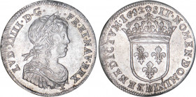 LOUIS XIV le Grand (1643-1715)
1/4 d'écu blanc à la mèche longue
1652 B - SUP 58 (SUP)
infime ajustage


DR 280, D 1471, GR 140, KM# 162
ROUEN ...