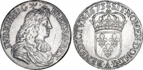 LOUIS XIV le Grand (1643-1715)
Écu blanc à la cravate
1673 A - TTB 45 (TTB++)
Assez Rare ! - nettoyé


DR 311, D 1493, GR 209-209a-210, Dav# 380...