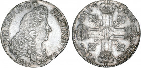 LOUIS XIV le Grand (1643-1715)
Écu aux 8 L, 1er type
1691 B - TTB 45 (TTB++)
rf - légèrement bord de feuille


DR 327, D 1514-1514a, GR 216, Dav...