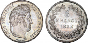 5 FRANCS
5 FRANCS Louis-Philippe I, tête laurée
1832 W - SPL 62 (SUP++)
Rare en l'état !


G 678, F 324, KM# 749
LILLE - ARGENT - 

 --------...