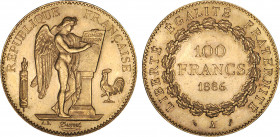 100 FRANCS OR
100 FRANCS or, "Génie", tranche : Dieu protège ...
1886 A - SPL 63 (SUP++)
Rare en l'état !


G 1137, F 552, KM# 832, Fr# 590
PAR...