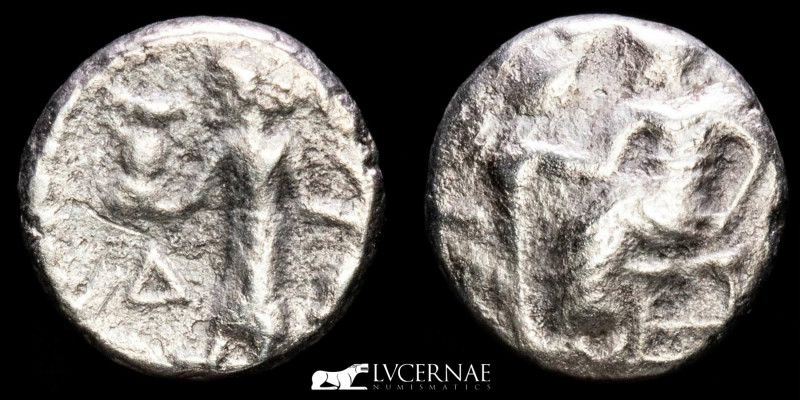 Ancient Greek - Galaria, Sicily.
Silver litra or Attic standard obol. 460 BC. (0...