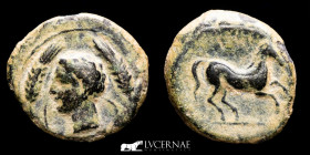 Carthaginians - Carthago  Bronze 1/2 Calco 2,65 g. 16 mm.  Carthago 350 B.C Good very fine