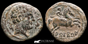 Arecoratas  Bronze As 7.21 g., 25 mm. Agreda, Soria 150-20 BC gVF