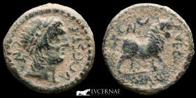Castulo  Bronze Semis 10,55 g, 24 mm Castulo 100-50 B.C.  Near extremely fine