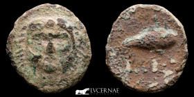 Hispania - Gades ae bronze Half Calco 4.69 g. 20 mm. Cadiz 200 - 100 BC. Very fine (MBC)