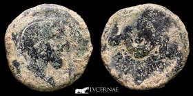 Iliberri Bronze As 15.69 g, 28 mm. Granada 150-20 a.C. Good very fine (MBC+)
