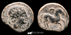Iltirta Æ Bronze Semis 5.17 g. 18 mm. Lleida Cataluña 200-20 BC gVF