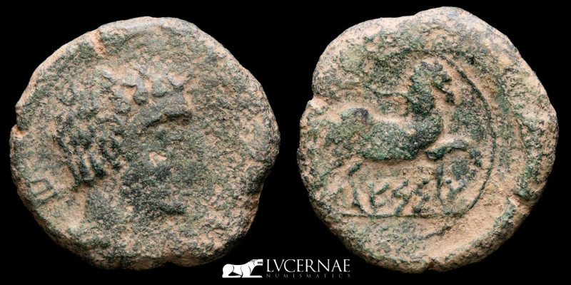 Spain, Kese-tarraco (Tarragona), 120-20 BC. 
Bronze Semis (5.60 g., 22 mm.). Rar...