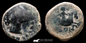 Olont Bronze As 7.46 g., 22 mm. Aznalcazar, Sevilla 50-20 BC VF
