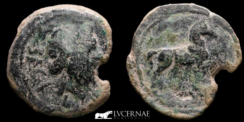 Ancient Hispania - Sacili (Cordoba). Bronze as (18,18 g., 32 mm.). Minted in 120...