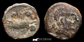 Titiacos Bronze Sextans 2.42 g., 15 mm. Tricio, La Rioja 150-100 B.C. gVF.